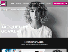 Tablet Screenshot of gooisjazzfestival.nl